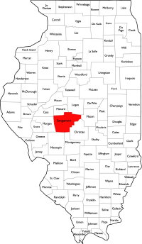 Sangamon County Map